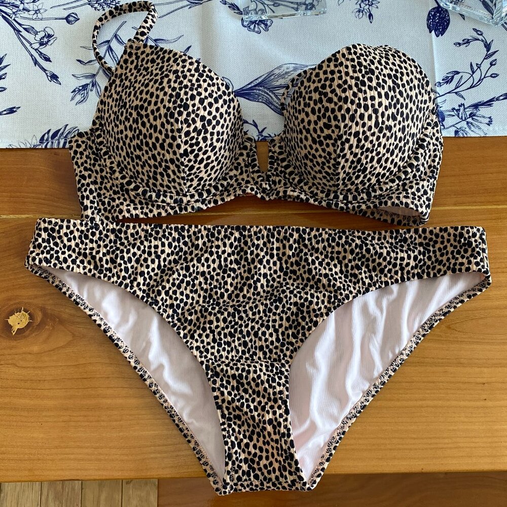 SHADE & SHORE CHEETAH PRINT BIKINI